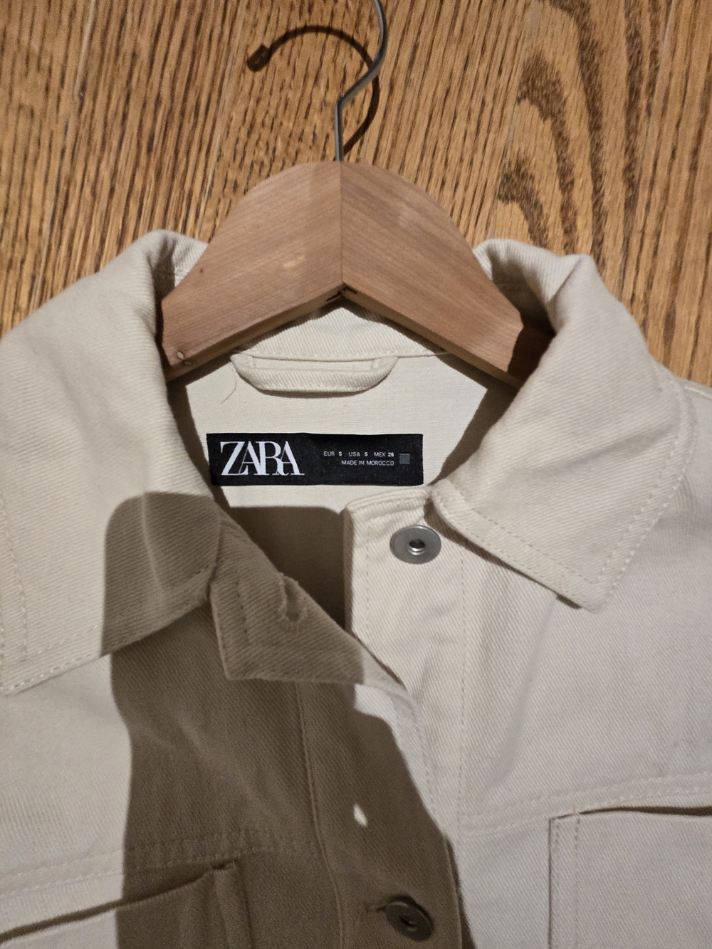 Zara Cream Button-Front Fringe Jacket - Picture 7 of 14